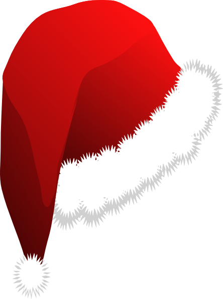 Free Icons Png - Santa Hat Png Clipart (444x596), Png Download
