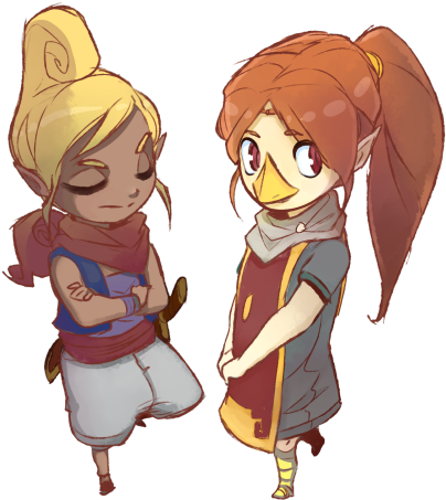 Have Some Cute Windwaker Characters - Tetra Windwaker (500x500), Png Download