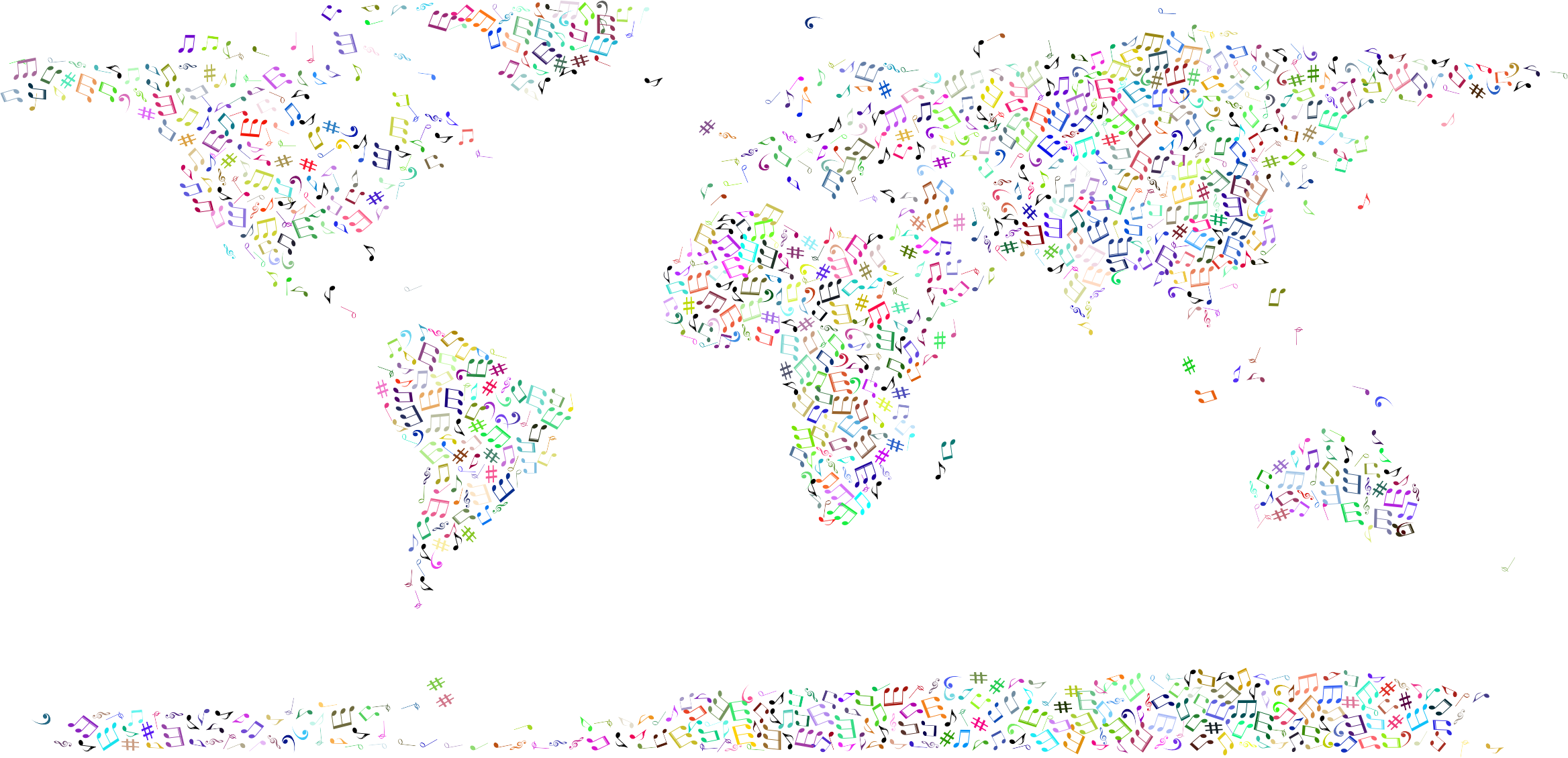 Big Image - Clipart World Map Background (2336x1130), Png Download