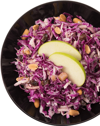 Cabbage Salad Png Red (421x536), Png Download