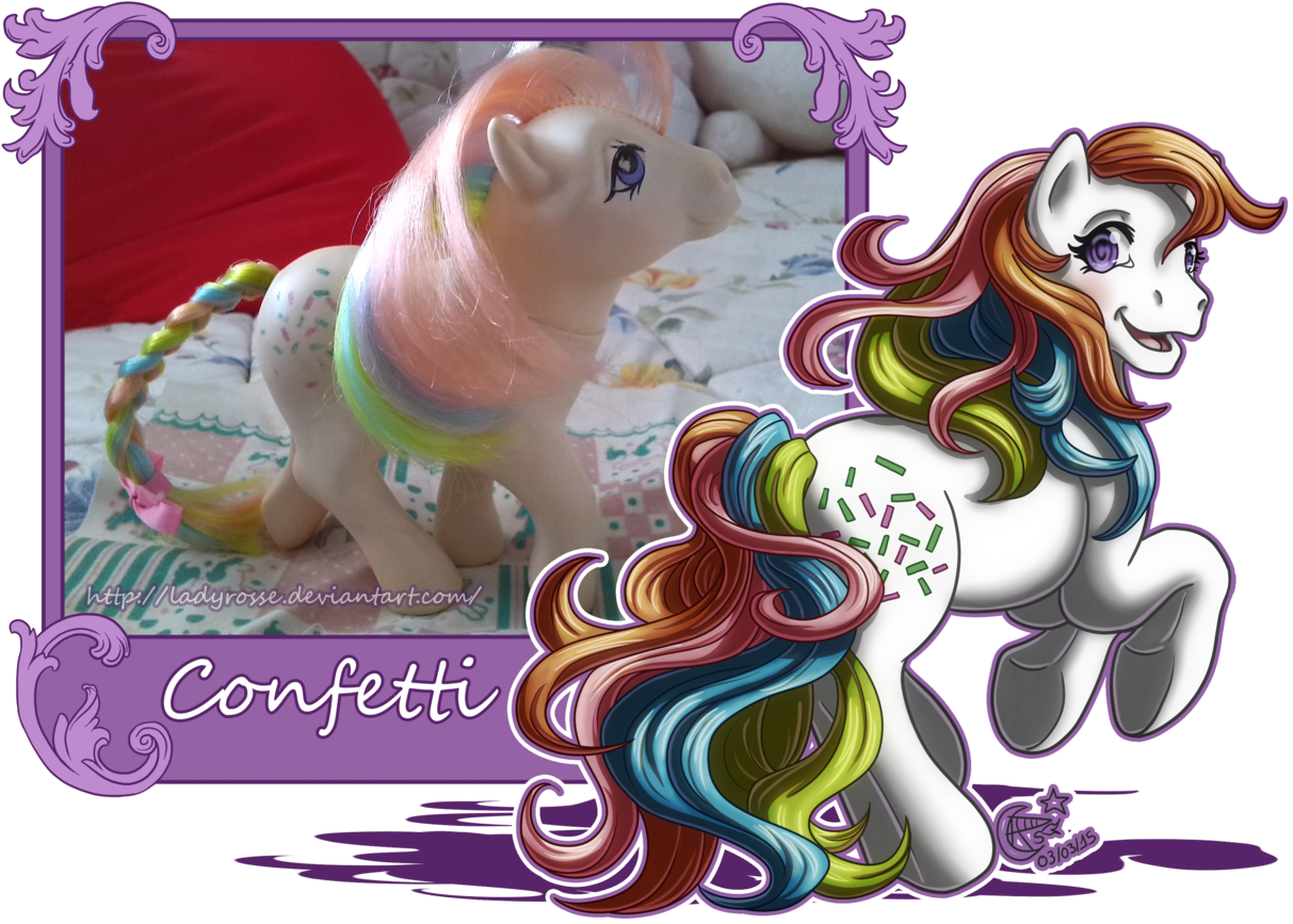 Ladyrosse, Confetti , G1, Irl, Photo, Safe, Simple - Pony (1280x905), Png Download