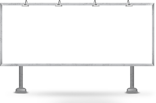 Outdoor Billboard Png Clipart - Billboard .png (541x357), Png Download