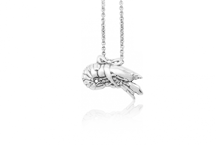 Crawfish Pendant - Mignon Faget Crawfish Pendant - Sterling Silver (725x487), Png Download