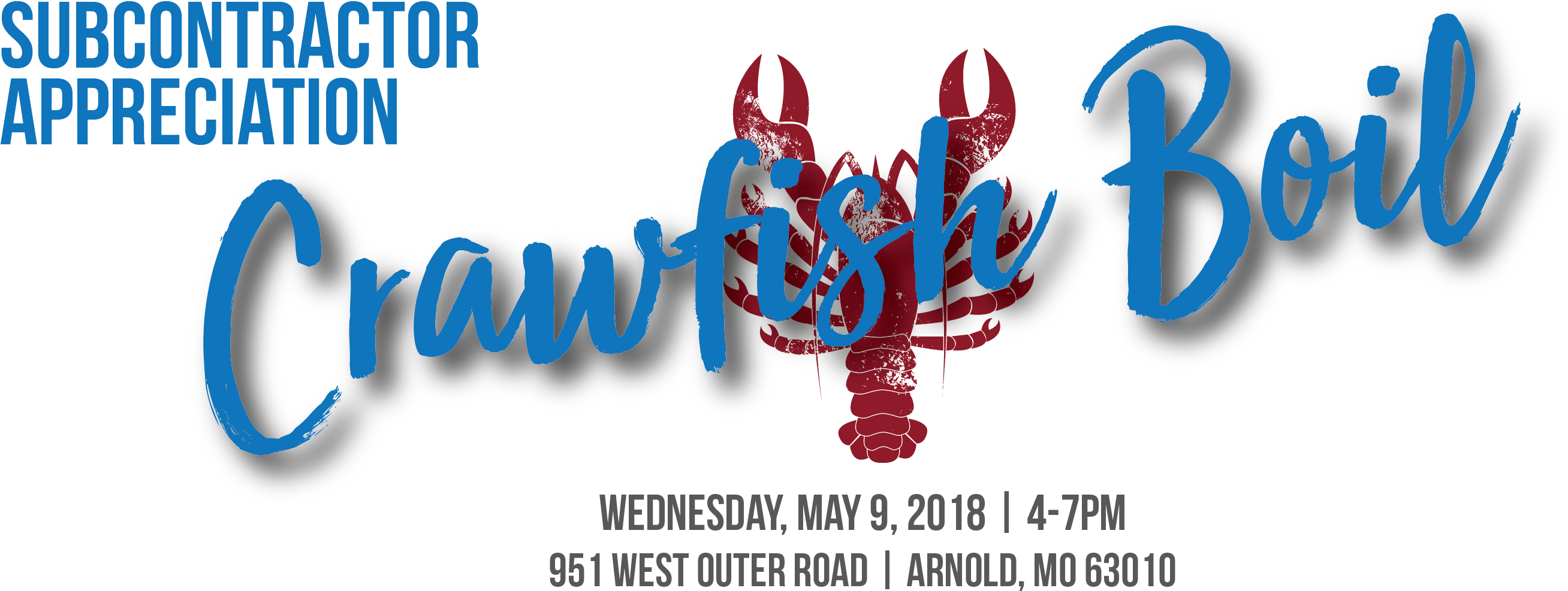 Crawfish Boil Header 01 01 - Nacogdoches Isd (2812x1073), Png Download