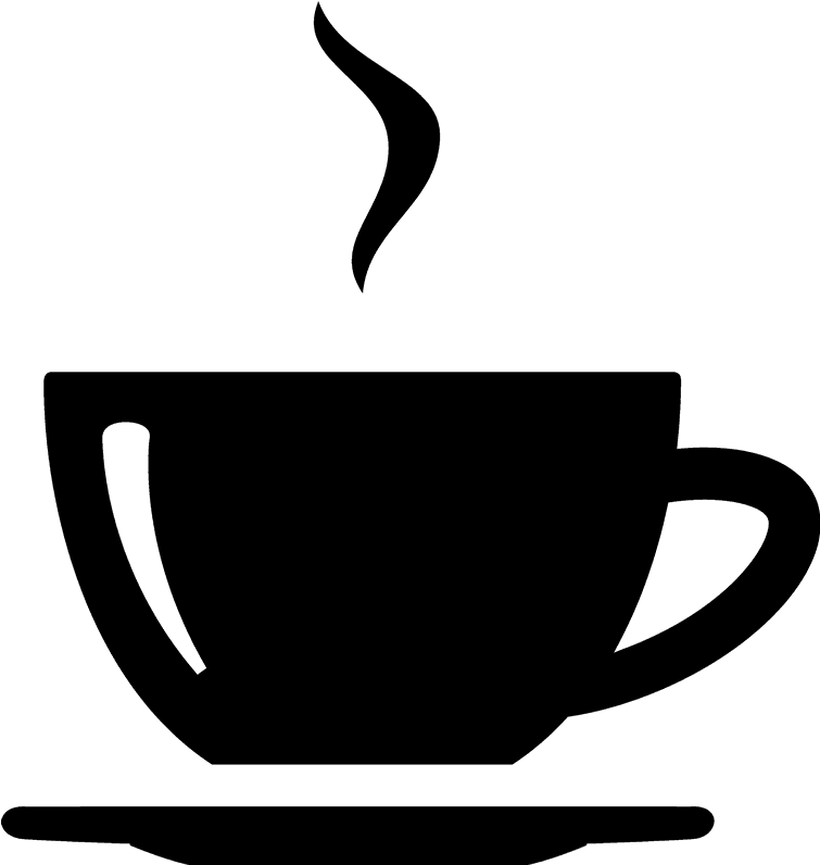 Graphic Free Library Rubber Stamp Food Stamps Stamptopia - Black And White Coffee Cup With Steam (800x800), Png Download