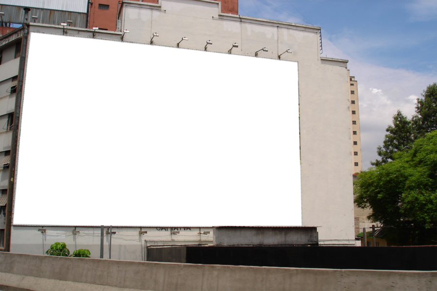 Share This Image - Billboard On Side Of Building (900x600), Png Download