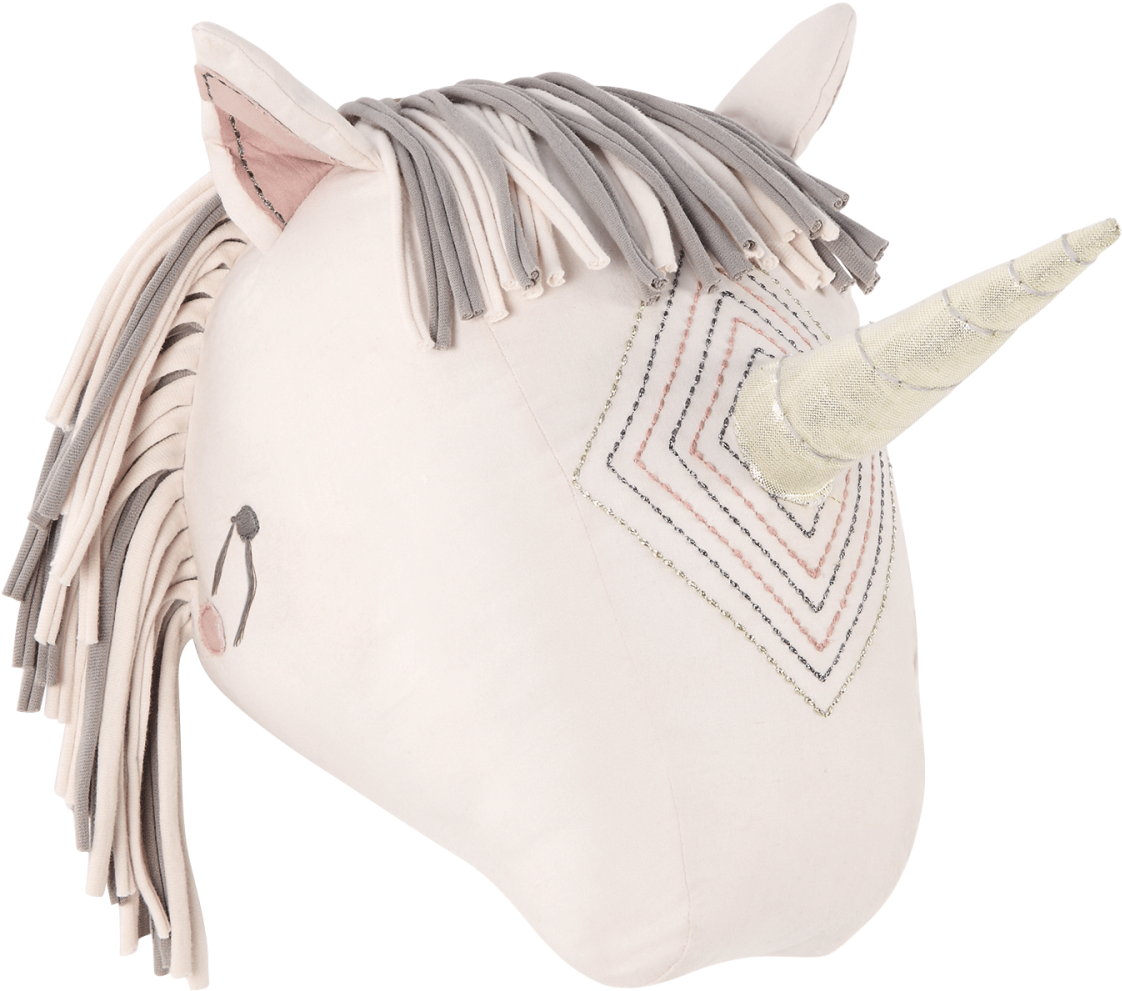 Mamas And Papas Unicorn Head Wall Art (1125x1000), Png Download
