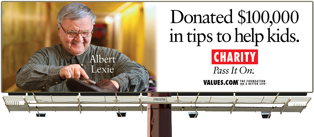 See The Donating To Charity Billboard And Pass It On - Christopher Reeves Billboard (1200x630), Png Download