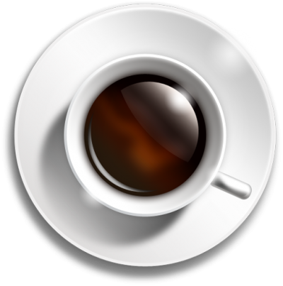 Coffee Cup Twenty-four - Cup Birds Eye View Png (400x403), Png Download