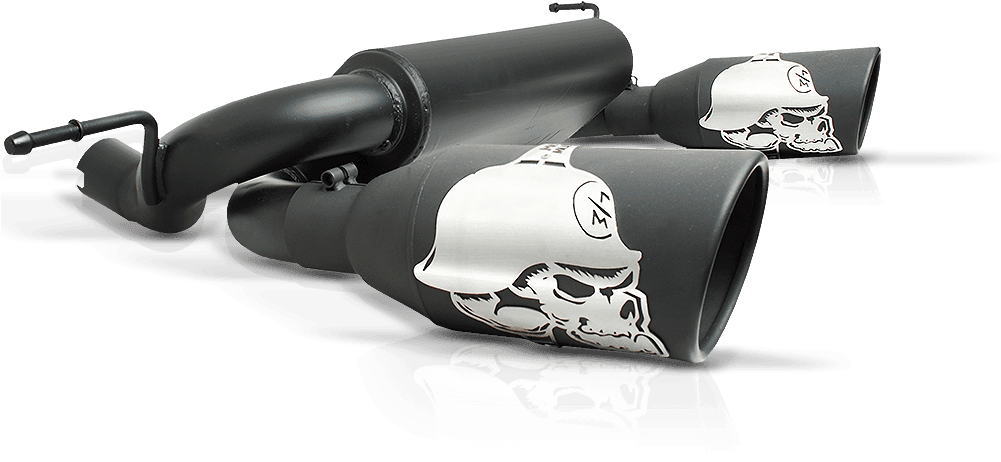 Metal Mulisha Exhaust Systems - Jk Metal Mulisha Muffler (1000x500), Png Download