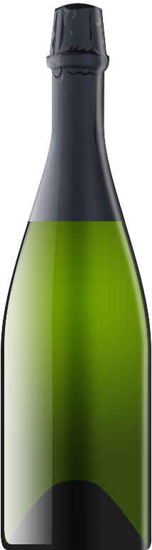 Cava Etiqueta Personalizada - Glass Bottle (400x800), Png Download