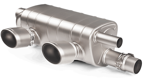2 Carrera Slip-on Titanium Exhaust (1000x628), Png Download