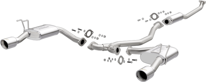 Magnaflow Cat-back Exhaust System - Honda Civic 2016 Exhaust System (670x432), Png Download