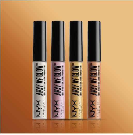Nyx Away We Glow Liquid Highlighter ~ State (640x731), Png Download