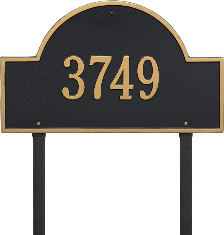 Arch Marker Estate One Line Lawn Plaque - Whitehall Products 23-inch Arch Marker Address Plaque (762x800), Png Download
