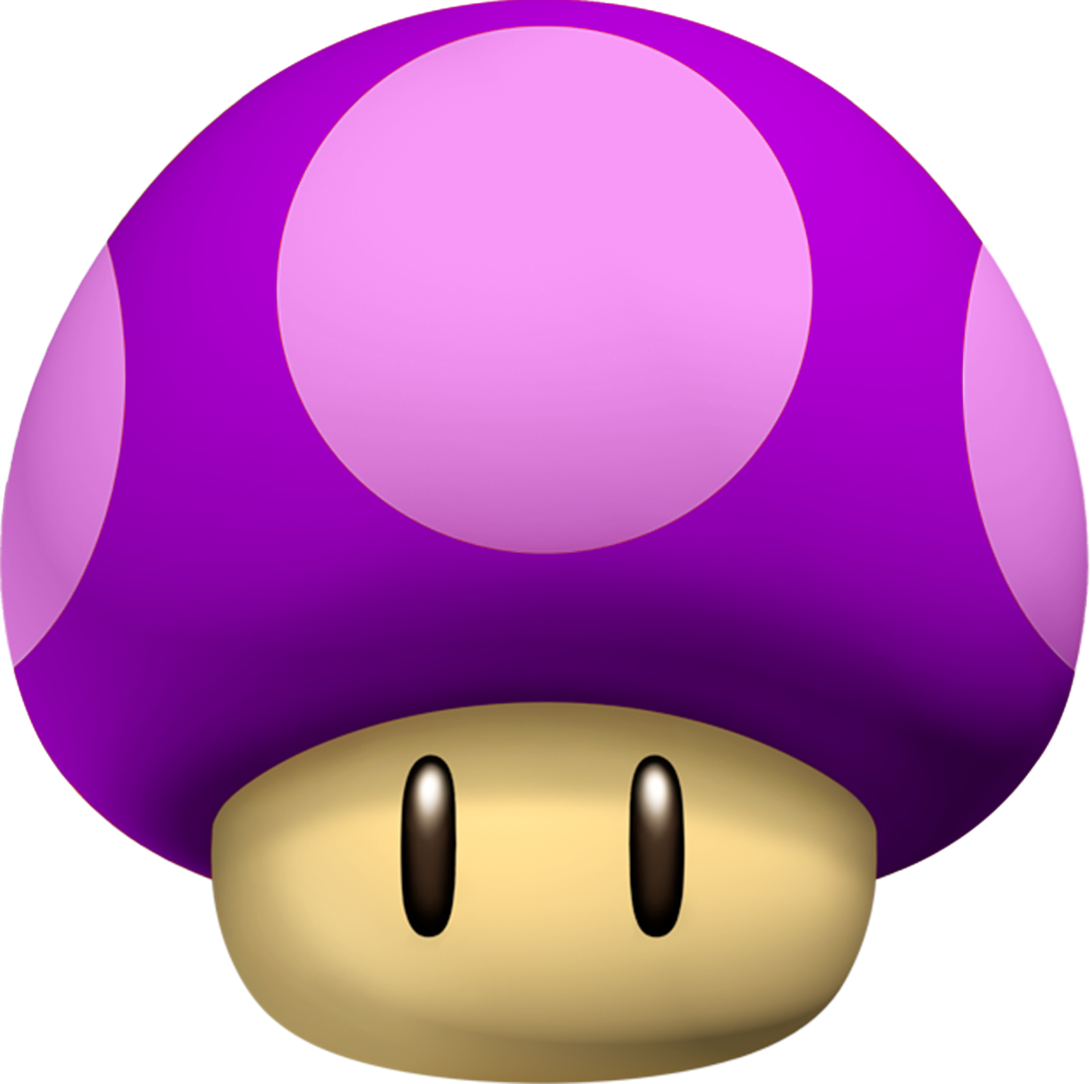 Vector Black And White Library Image Poison Kart Wii - Evil Poison Mushroom Mario (1572x1564), Png Download