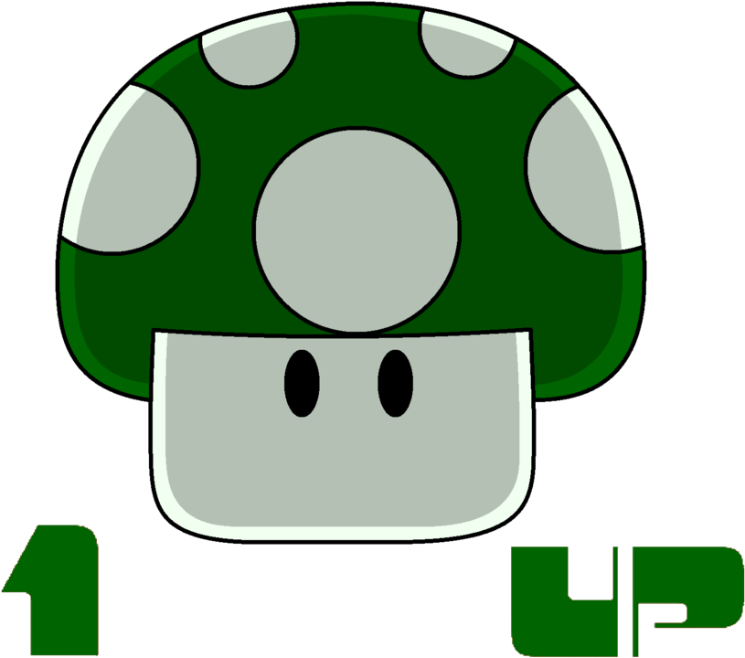 Vector Mushroom 1up Banner Transparent Download - Portable Network Graphics (900x819), Png Download