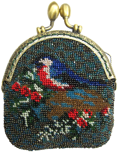 Nonya Beaded Purse - Handbag (575x711), Png Download