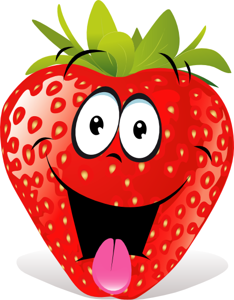 Strawberry Clipart Png Image Royalty Free Download - Funny Strawberry Clipart (468x599), Png Download