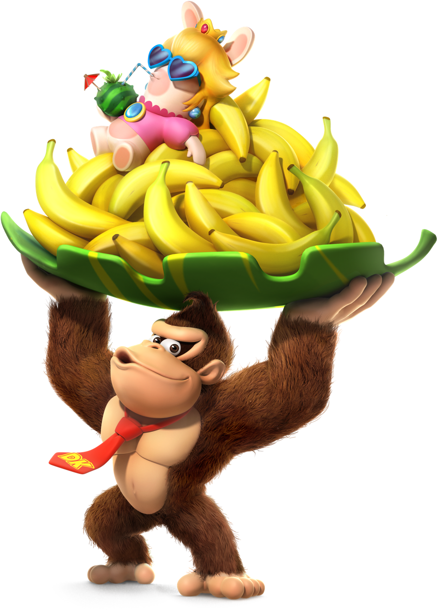 For Those New To This Game, Mario Rabbids Kingdom Battle - Mario Rabbids Kingdom Battle Donkey Kong (600x720), Png Download