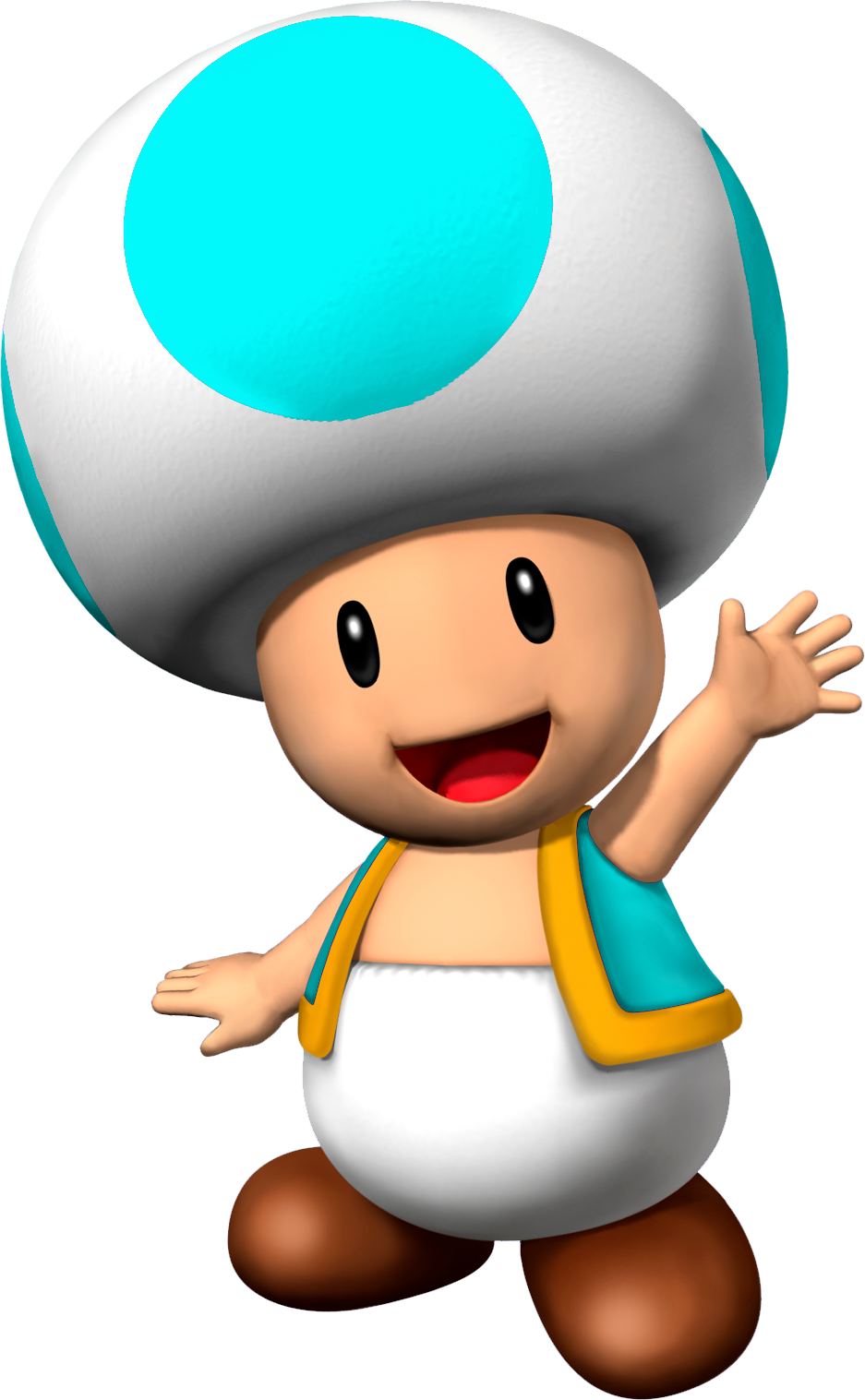 Cyan Toad Nsmbvr - Mushroom On Mario Kart (937x1517), Png Download