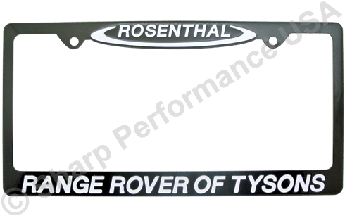 Black Powder Coat Stainless Steel License Plate Frames, - Penn State License Plate Frame (500x500), Png Download