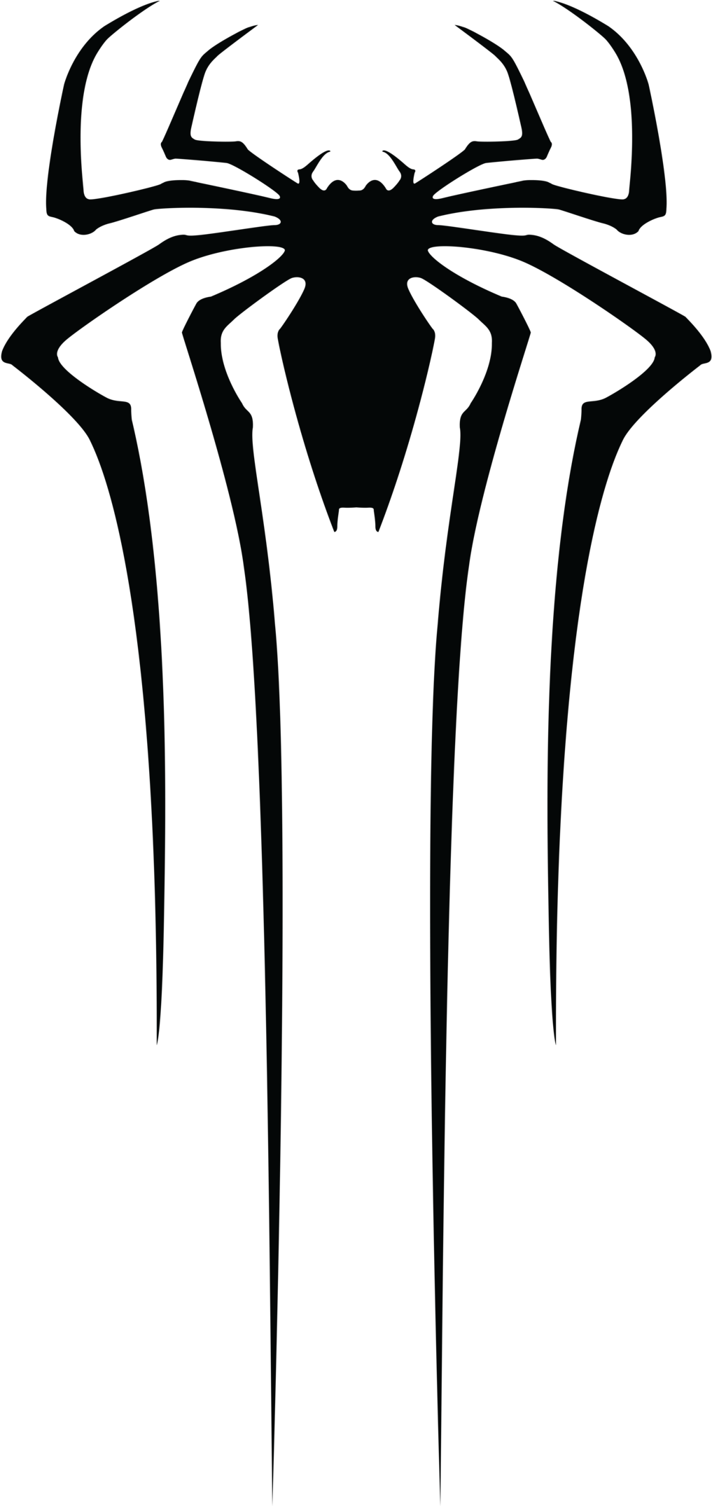 Spiderman Web Stencil - Spider-man Baby Onesies (1024x2149), Png Download