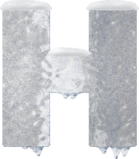 Presentation Alphabet Set - H Snow (465x531), Png Download