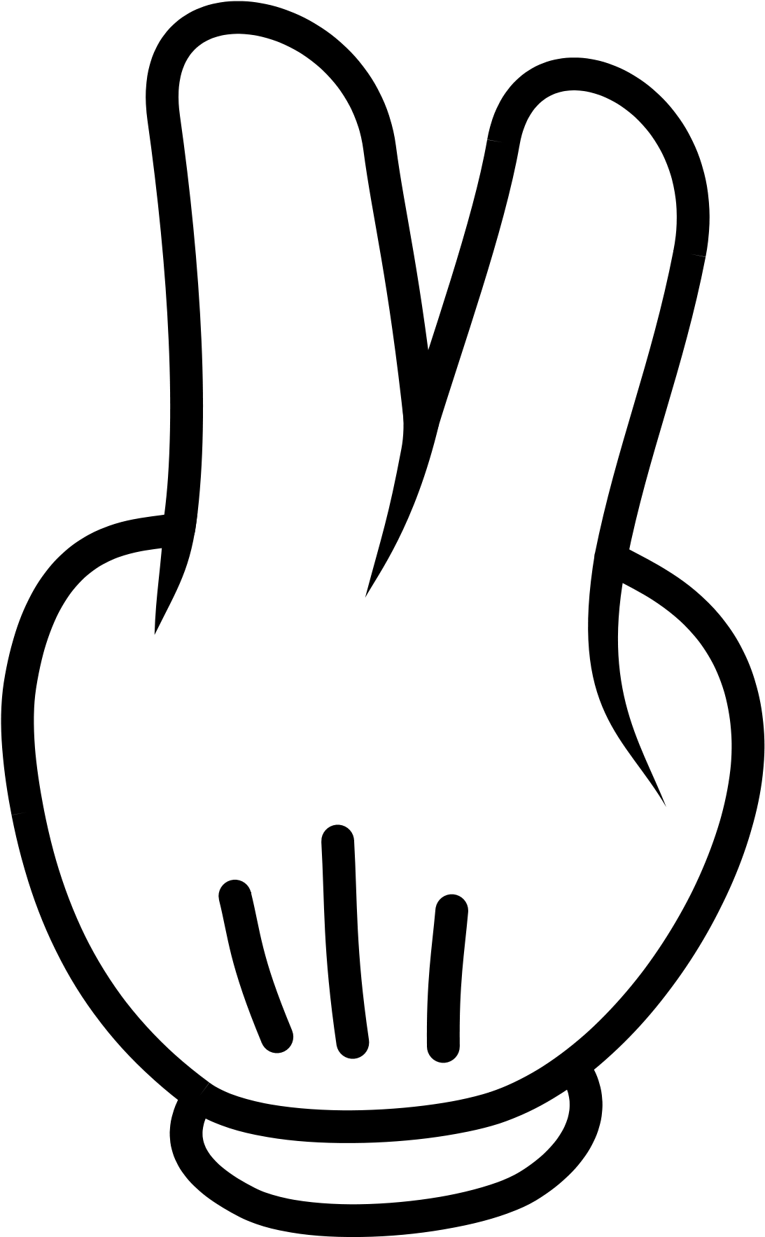61 Images Of Middle Finger Clipart You Can Use These - Dedo Da Paz Png (2400x2400), Png Download