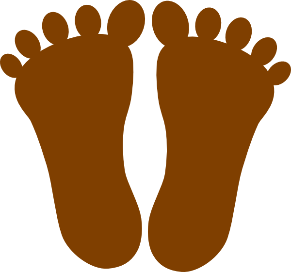 Clip Art Foot Prints (600x561), Png Download