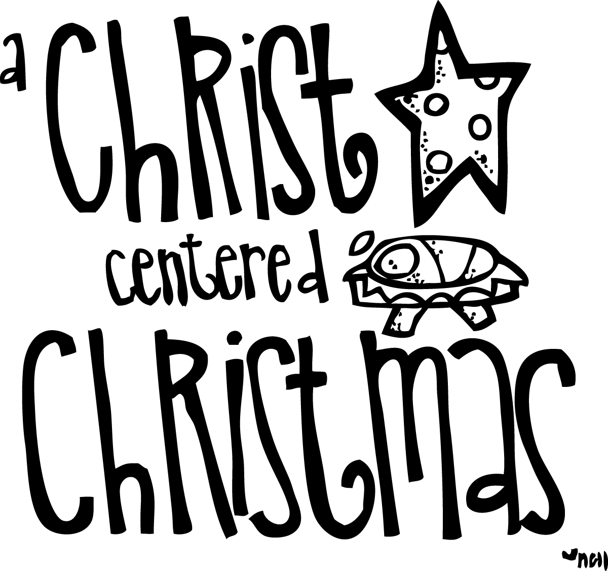 Nativity Black And White Lds Jesus Manger Clipart Black - Christ In Christmas Clip Art (1200x1126), Png Download