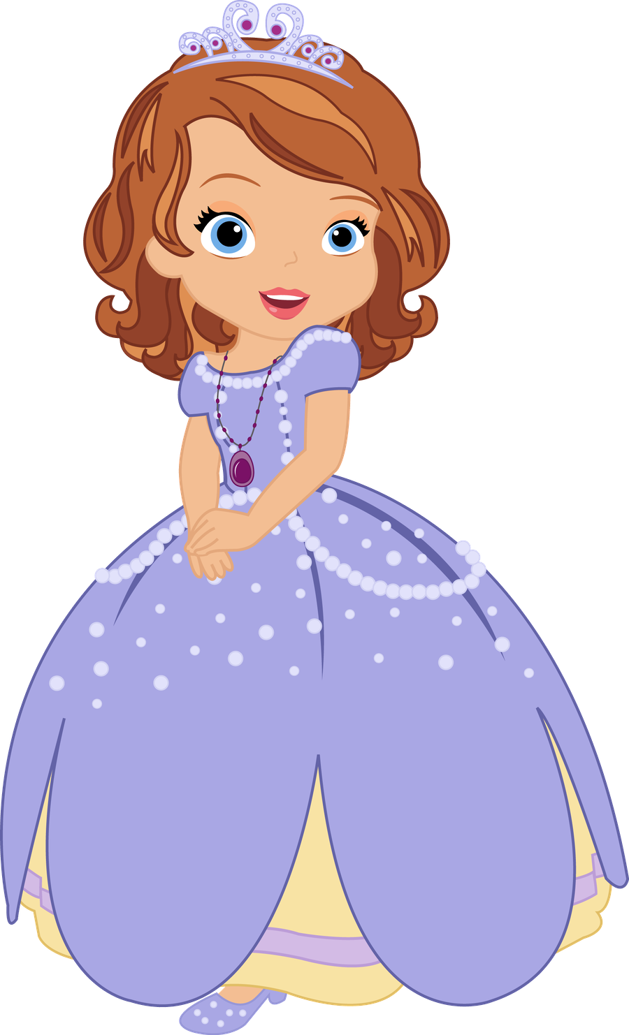 Princesa Sophia, Disney Princess, Princess Sofia Party, - Princess Clipart (900x1482), Png Download