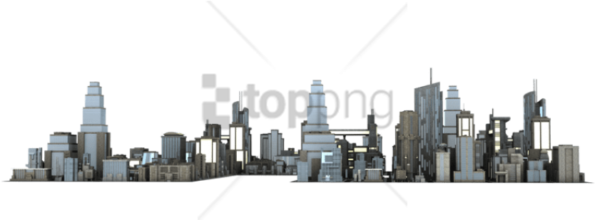 Free Png City Png Png Image With Transparent Background - Skyline (850x739), Png Download