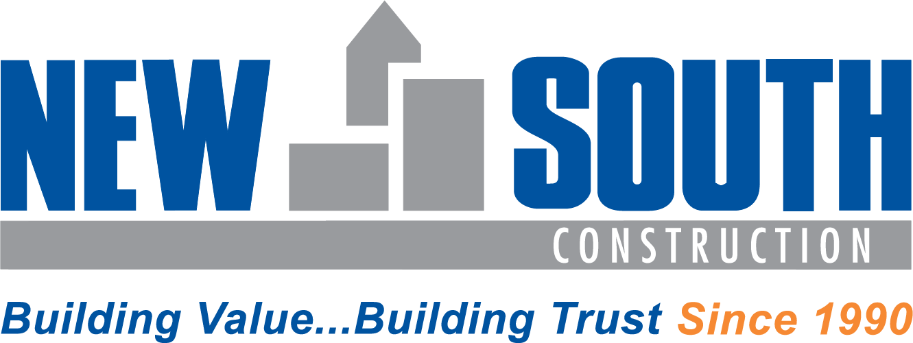 New South Construction Company - New South Construction Logo (1331x500), Png Download