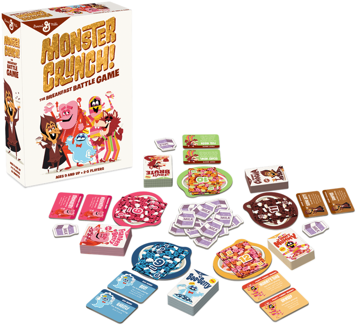 #the General Mills Monster Cereals Getting Their Own - Monster Cereal Board Game (740x676), Png Download