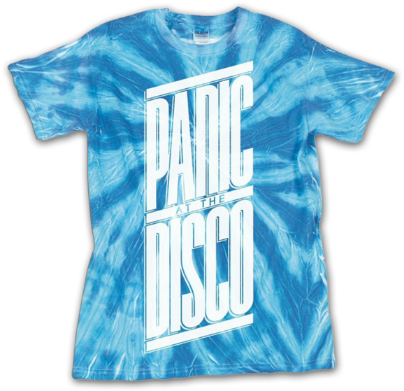 Blue Tie Dye Panic At The Disco Shirt - T-shirt (600x600), Png Download