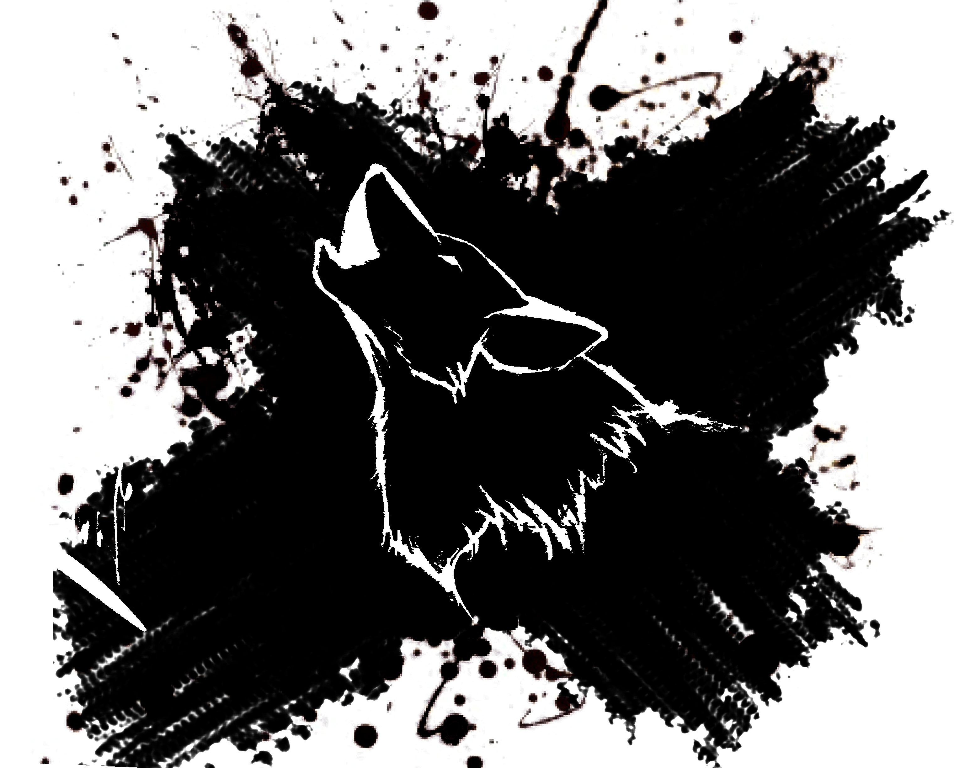 Tribe Gray Tribal Wars Wolf Drawing - Tribal Lobo Png (3264x2448), Png Download