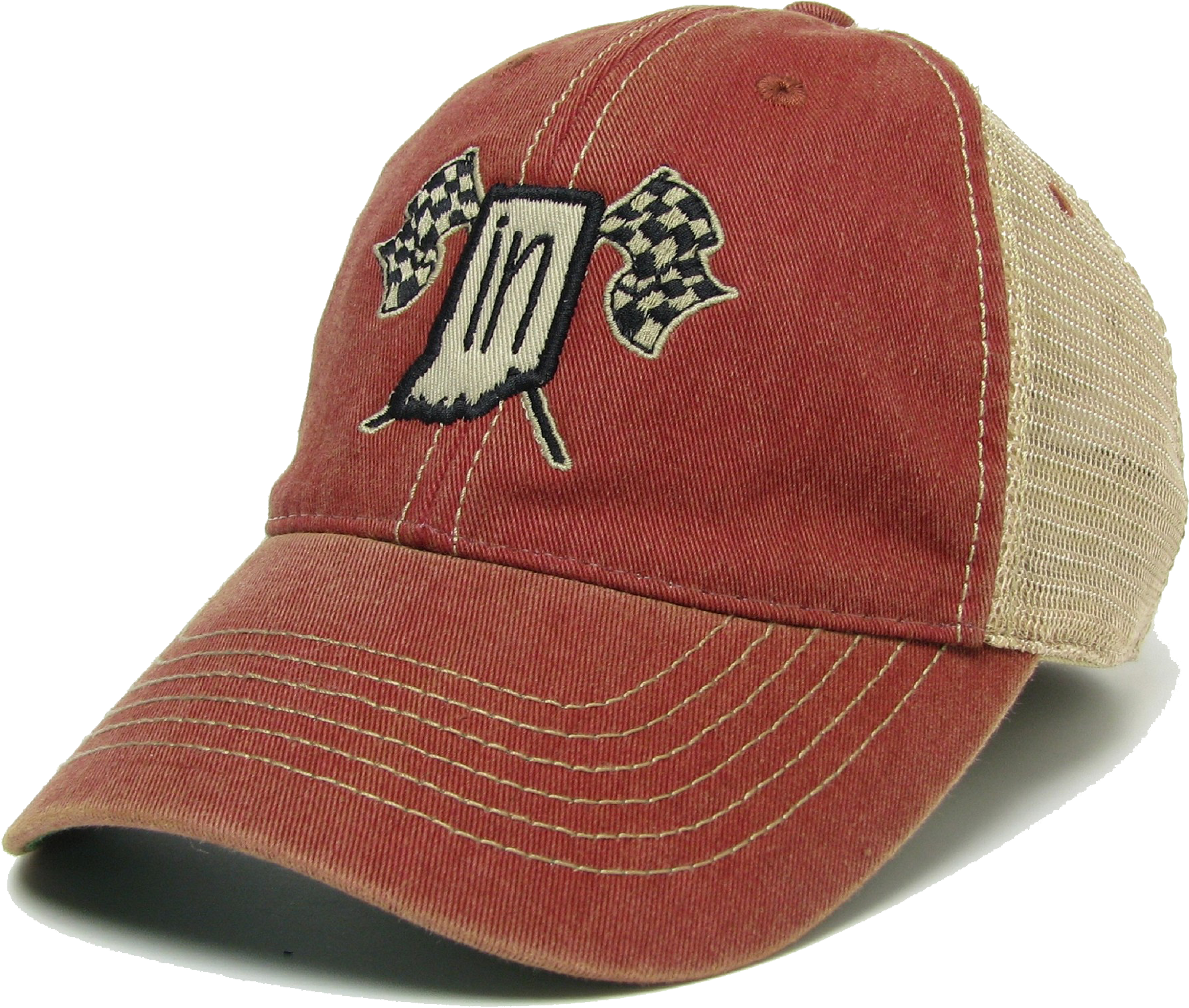 Indiana "checkered Flags" Trucker - Baseball Cap (2000x2000), Png Download