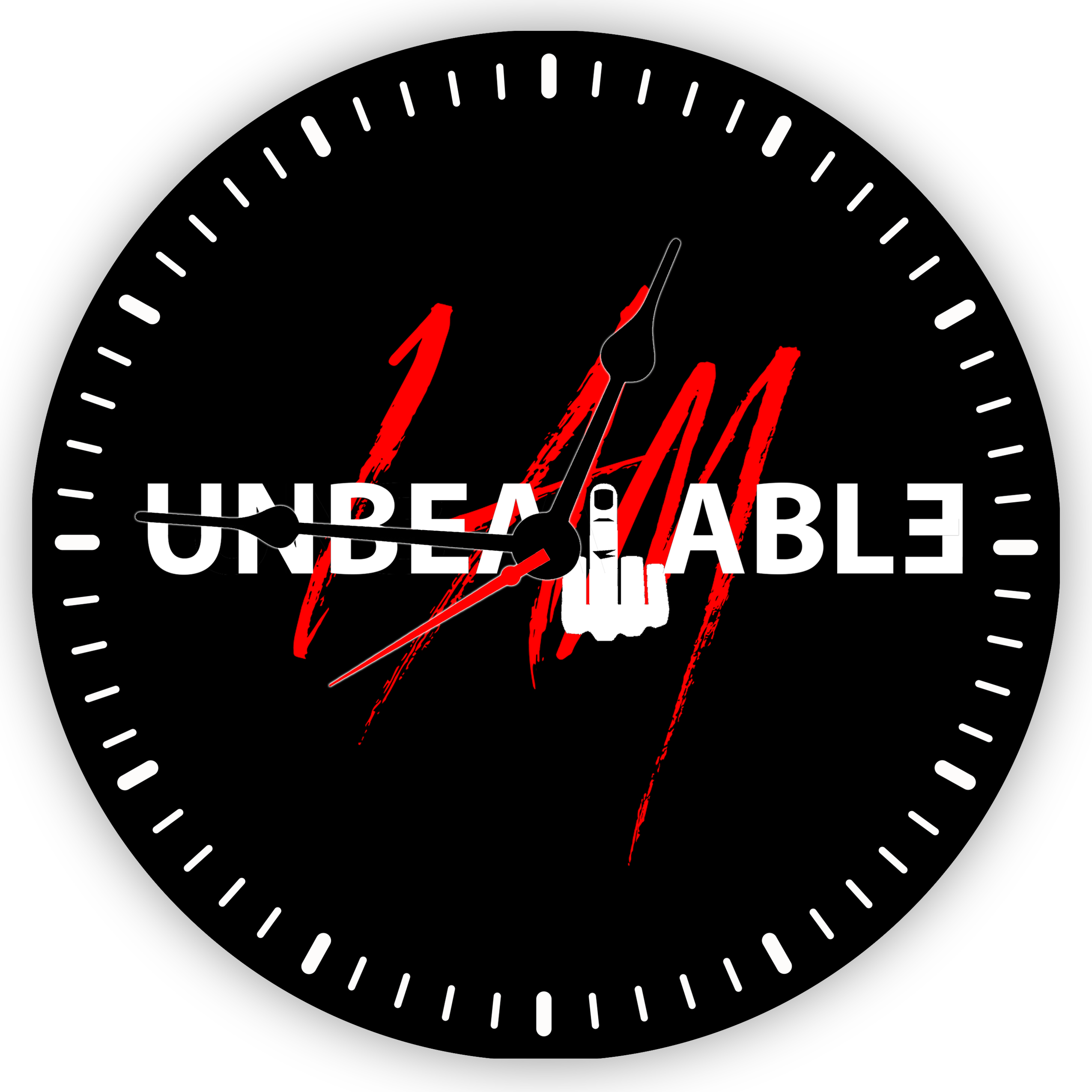 I Am Unbeatable Wall Clock - Ios 12 Photos Icon (2550x2550), Png Download