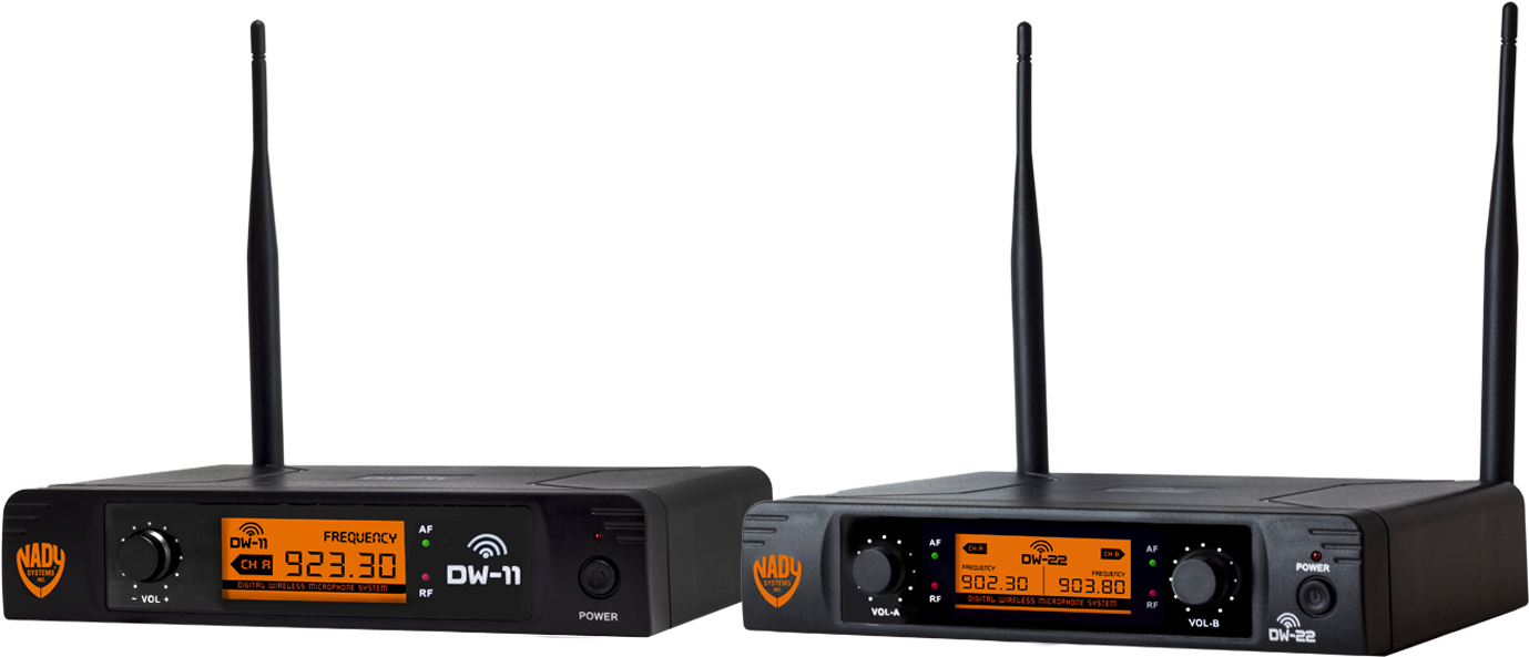Radio Microphone Png - Two-way Radio (1462x625), Png Download