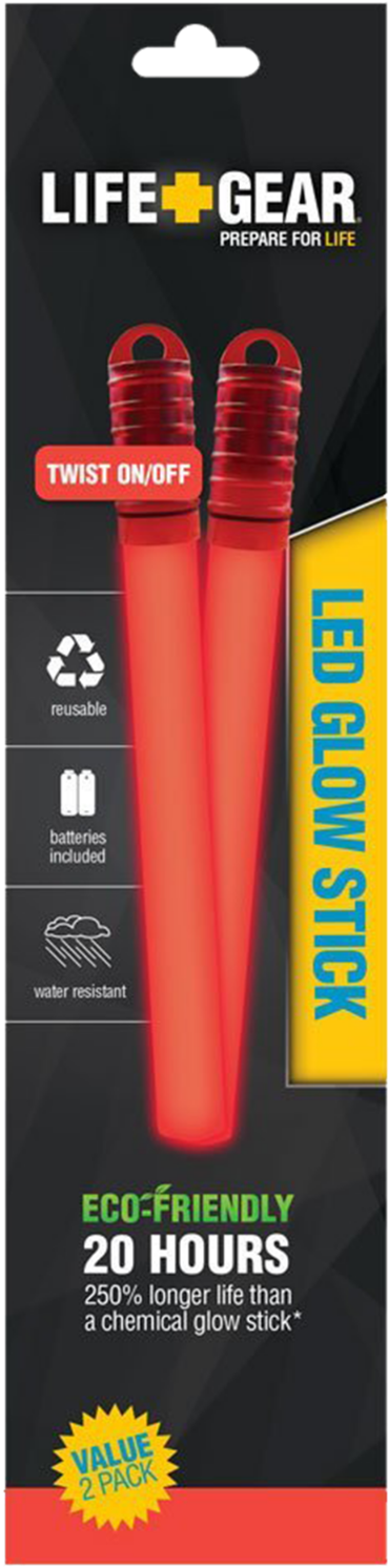Life Gear Lg11 60222 Sa3 Reusable Led Glow Stick 2 - Flashlight (1600x1600), Png Download