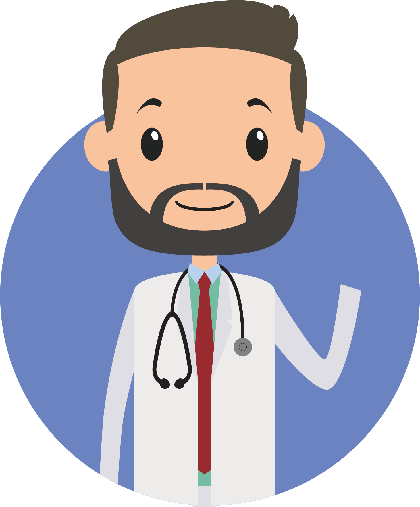 1462 X 1762 7 - Cartoon Physician (1462x1762), Png Download