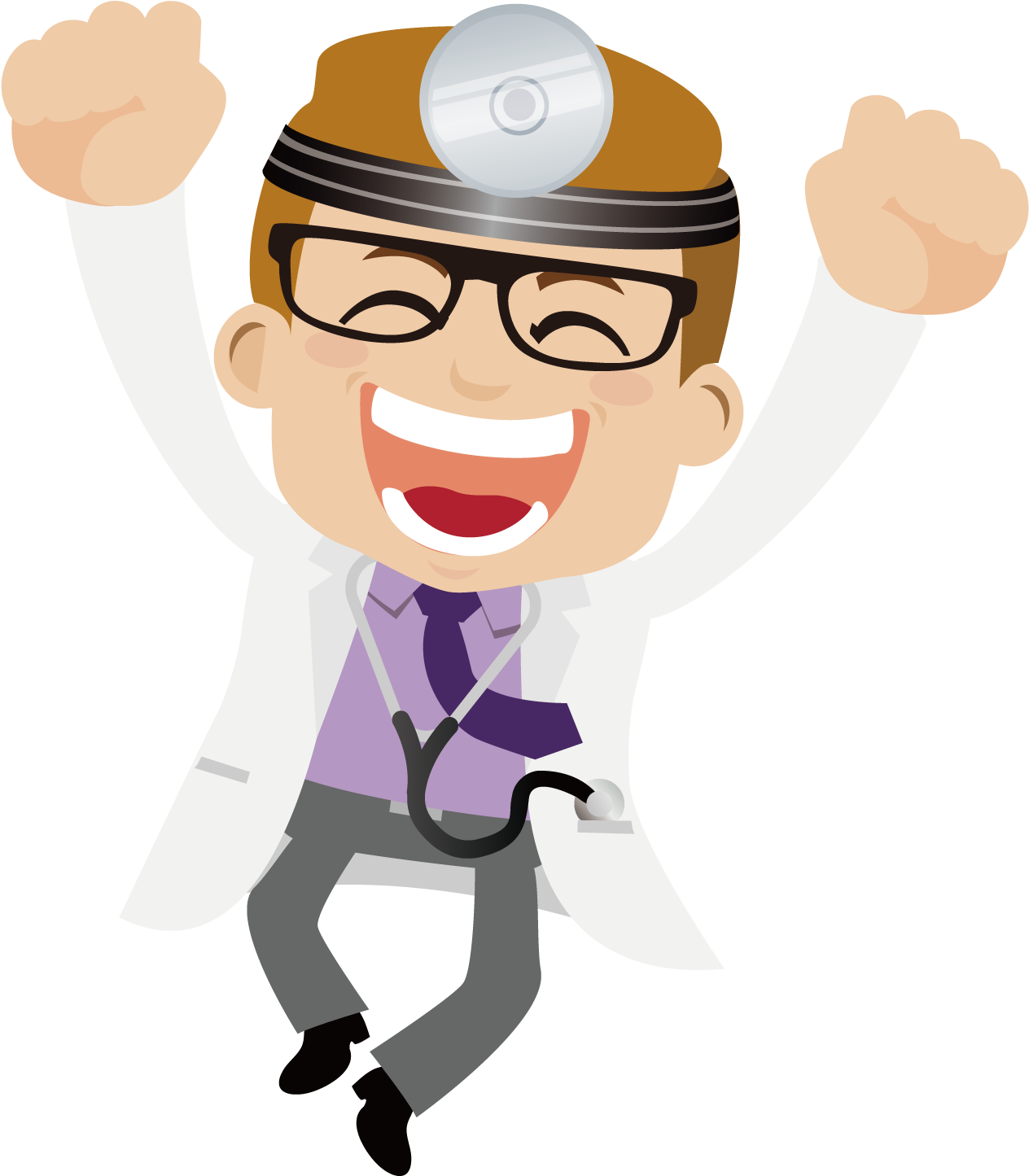 England Clipart Doctor - Excited Doctor Cartoon (1500x1500), Png Download