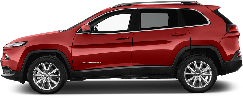 New Jeep Cherokee Side View - 2017 Jeep Cherokee Side View (1000x1000), Png Download