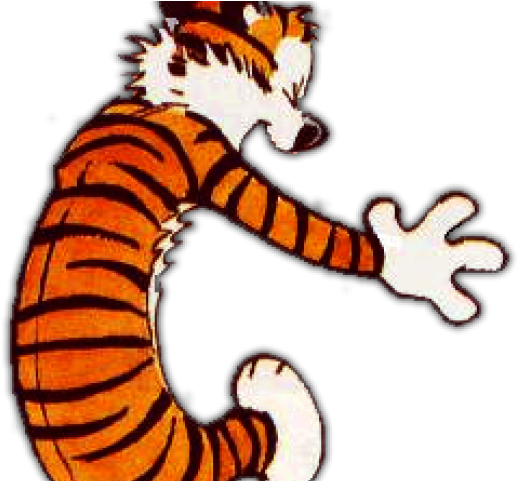 Calvin And Hobbes Clipart Sleepy - Calvin And Hobbes Dancing (640x480), Png Download