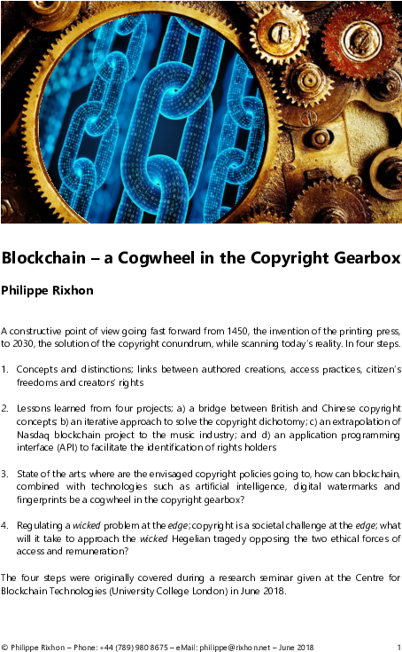 Blockchain, A Cogwheel In The Copyright Gearbox - Wallpaper (595x842), Png Download