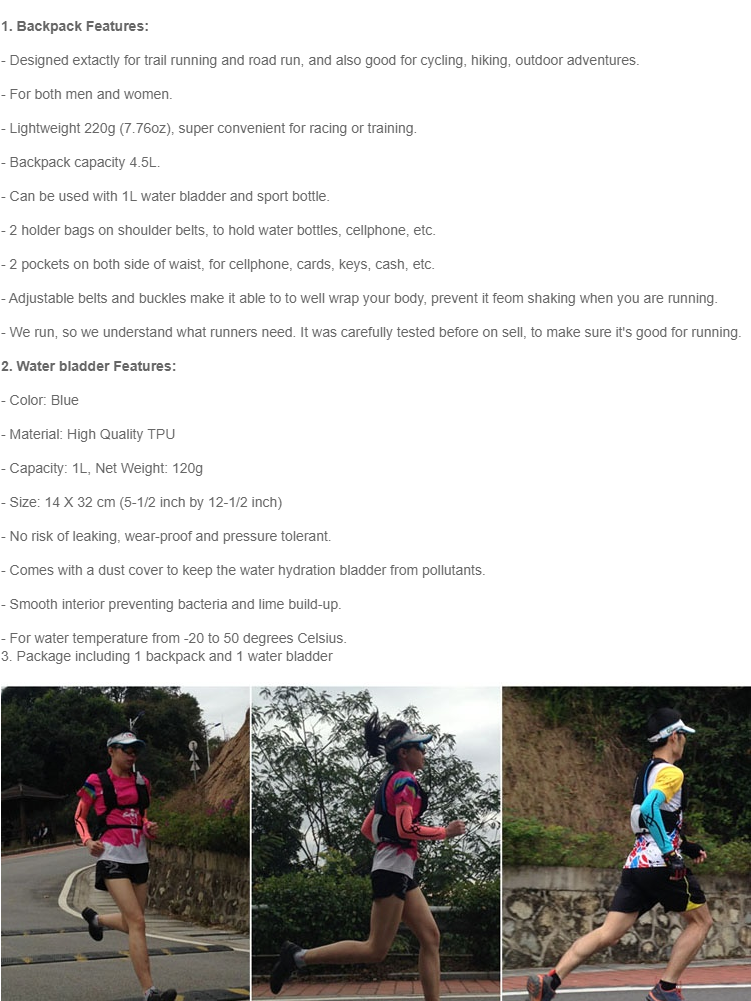 Ultra Tri Hydration Trail Running Backpack Lightweight - Marathon (1002x1000), Png Download