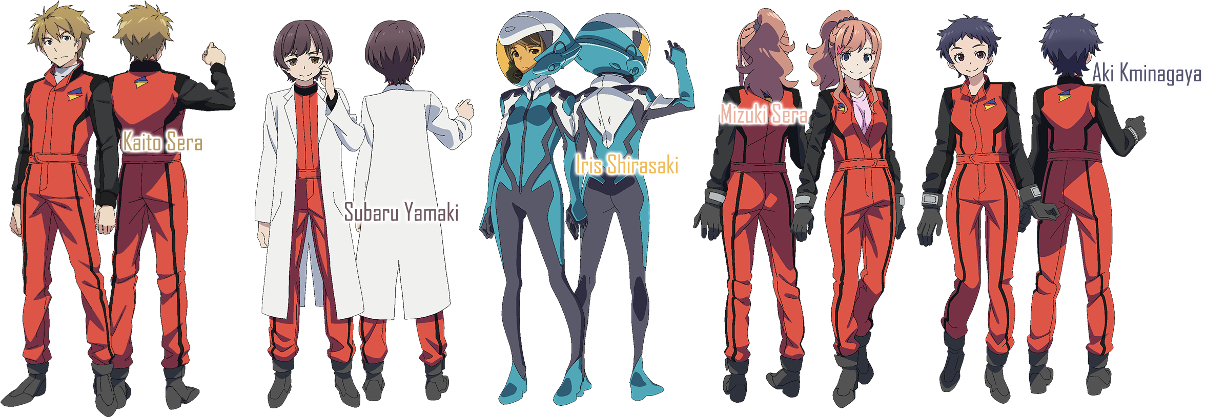 Classroom Crisis Anime Characters - Cartoon (2437x871), Png Download