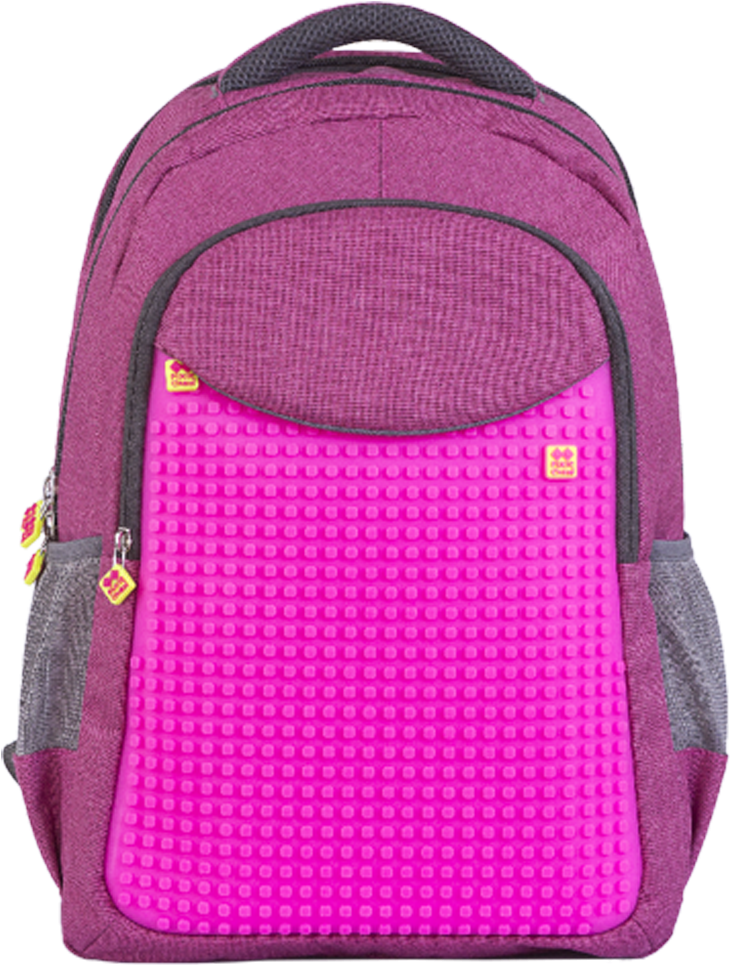 Pixelový Studentský Batoh Fuchsiový - Hand Luggage (1000x1000), Png Download