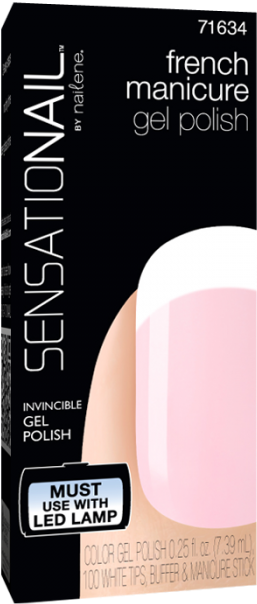 French Manicure Gel Polish - Sensationail Gel Polish Babydoll Pink (700x700), Png Download